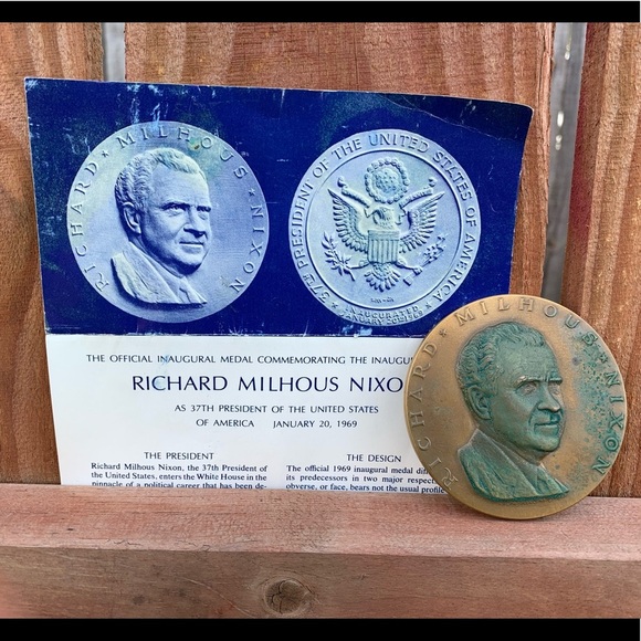 The official medal Richard Nixon inauguration 1969 - Picture 6 of 13
